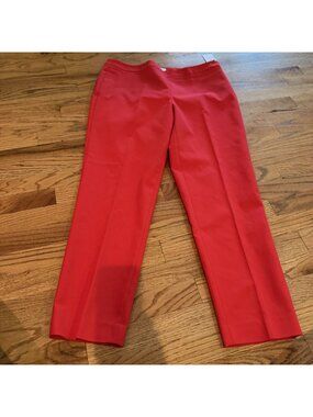 CHAUS NEW YORK WOMENS RED DRESS PANTS NEW SIZE 12